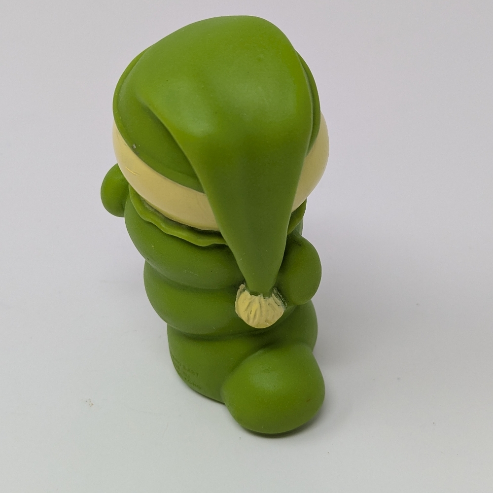 Glo Worm Squeak Toy Vintage Green Playskool Classic Rubber Figure 1985 - Picture 4 of 6